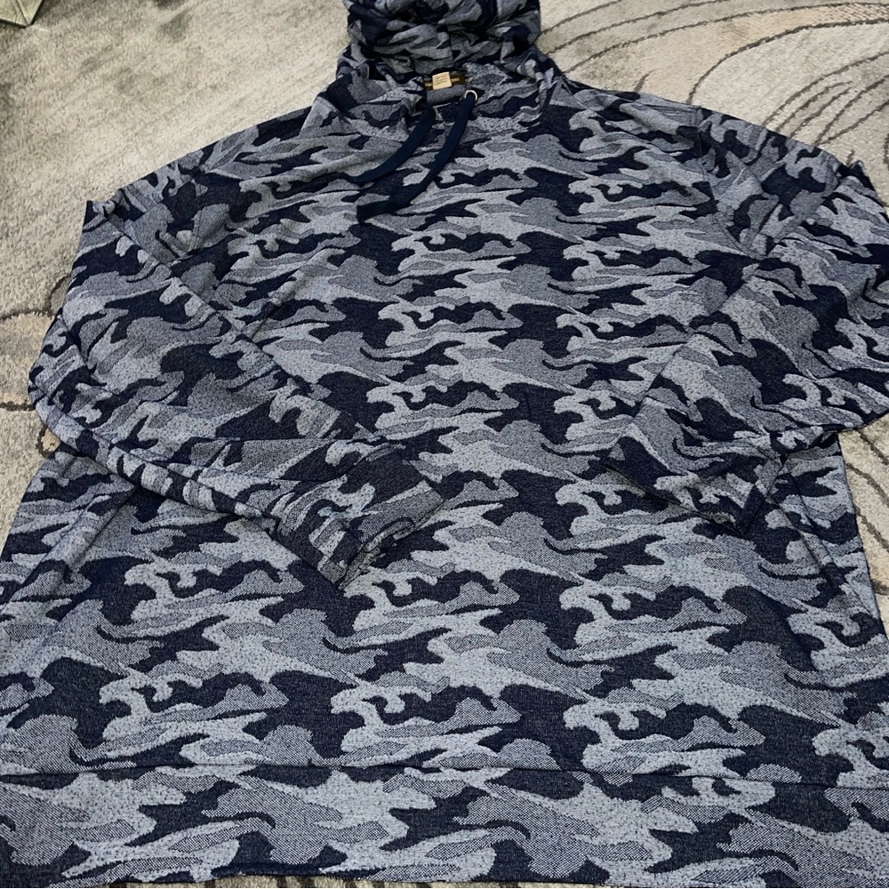 Society of One Big & Tall Pull-Over Hoodie 4XLT Blue - Picture 1 of 2